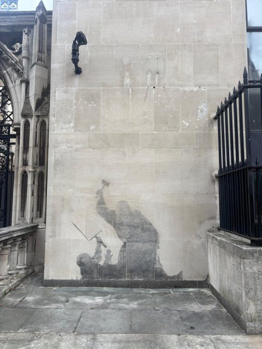 After removal — ghost image remains